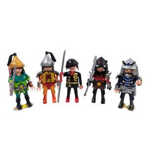 Playmobil Lot of 5 Warrior Figures - Samurai Knights Mongol & Dragon Slayers